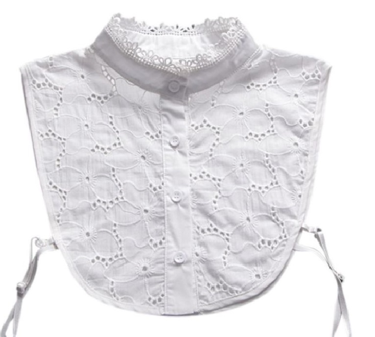 geroosterd brood pariteit Boodschapper Losse blouse kraag - Wit met opstaande kraag - Losse Blouse Kraagjes