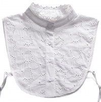 Losse blouse kraag   Wit met opstaande kraag