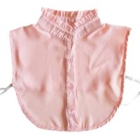 Roze blousekraagje met opstaande kraag