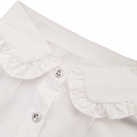 Losse blouse kraag - wit met strikje