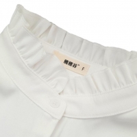 Off white blouse kraagje met opstaande kraag