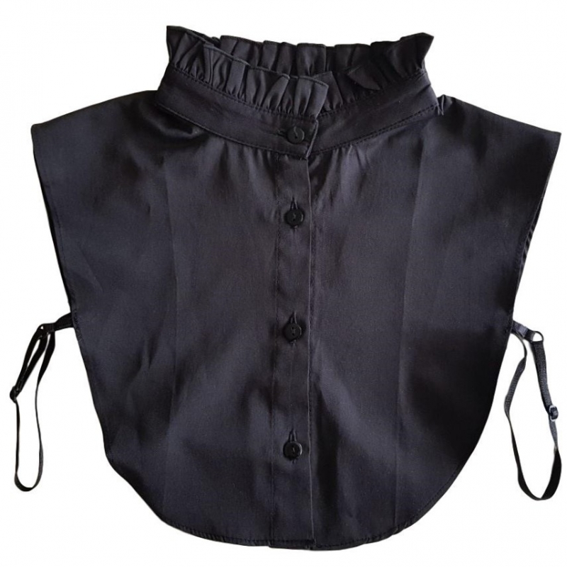 verjaardag kaping produceren Zwart blouse kraagje met opstaande kraag - Losse Blouse Kraagjes