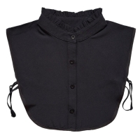 Zwart blouse kraagje met opstaande kraag
