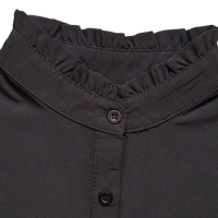 Zwart blouse kraagje met opstaande kraag