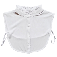 Wit blouse kraagje met opstaande kraag