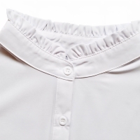 Wit blouse kraagje met opstaande kraag