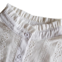 Offwhite kraagje met bloemenprint