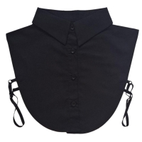 Zwart kraagje met punt kraag