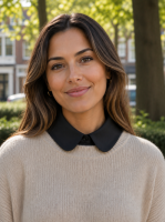 Zwart kraagje met rondekraag