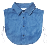 Denim herenkraagje blauw - Maat S t/m L