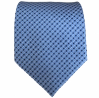 Blauwe XL stropdas met motief
