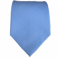 Lichtblauwe XL stropdas - katoen