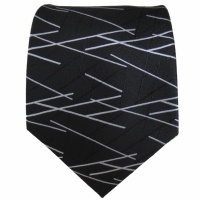 Zwarte XL stropdas met motief