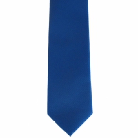 Donkerblauwe smalle stropdas - fijne rib - 6cm
