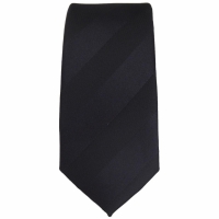 Zwarte skinny stropdas met strepen - 5cm