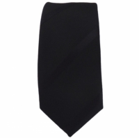 Zwarte smalle stropdas met strepen - 5cm