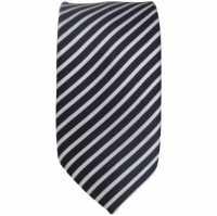 Zwarte skinny stropdas met smalle strepen - 5cm
