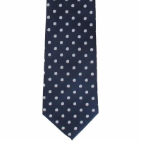 Navy stropdas met stippen - 7cm
