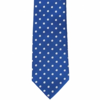 Donkerblauwe stropdas met stippen - 7cm