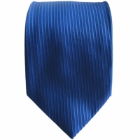 Blauwe stropdas met verticale strepen - 7,5cm