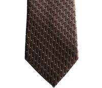 Bruine stropdas met ruit - 7,5cm