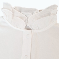 Off white kraagje met ruffle kraag