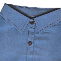 Spijkerstof kraagje lichtblauw