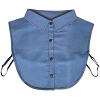 Spijkerstof kraagje lichtblauw