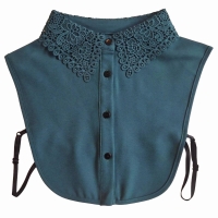 Groen dameskraagje met kant