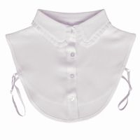 Gebroken wit dames kraagje met ruffle kraag