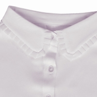 Gebroken wit dames kraagje met ruffle kraag