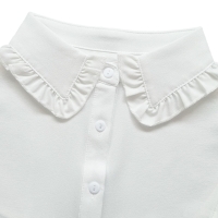 Offwhite kraagje met ruches