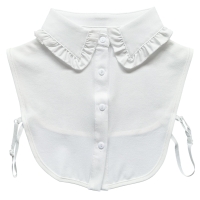 Offwhite kraagje met ruches