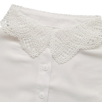 Offwhite kraagje met kanten kraag